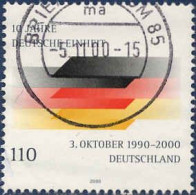 RFA Poste Obl Yv:1971 Mi:2142 10.Jahre Deutsche Einheit (TB Cachet Rond) - Oblitérés