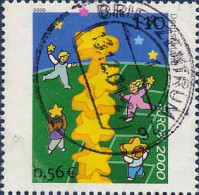 RFA Poste Obl Yv:1945 Mi:2113 Europa 2000 Kinder Bauen Sternenturm (TB Cachet Rond) - Used Stamps