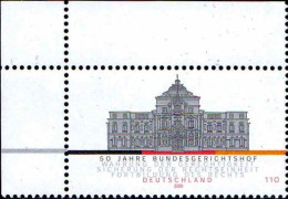 RFA Poste N** Yv:1969 Mi:2137 50 Jahre Bundesgerichtshof Coin De Feuille - Unused Stamps