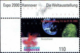 RFA Poste N** Yv:1962 Mi:2130 Expo2000 Hannover Coin De Feuille - Neufs