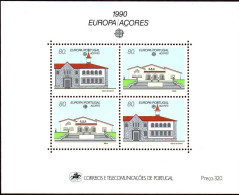 Açores Bloc N** Yv:11 Mi:11 Europa Cept Bâtiments Postaux - Açores