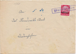 37407# HINDENBURG LOTHRINGEN LETTRE Obl WALDWIESEN WALDWISSE MOSELLE THIONVILLE - Covers & Documents