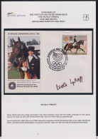 Gedenkblatt "Nicole Uphoff" Mit Original Autogramm #NP231 - Horses