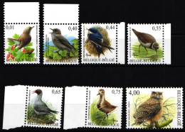 Belgien 3316-3322 Postfrisch Vögel #NP261 - Autres & Non Classés
