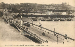 69 - Lyon - Pont Galliéni {anciennement Pont Du Midi) - Animée - Tramway - CPA - Voir Scans Recto-Verso - Other & Unclassified