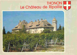 74 - Thonon Les Bains - Le Chateau De Ripaille - Blasons - CPM - Voir Scans Recto-Verso - Thonon-les-Bains