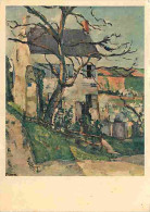 Art - Peinture - Paul Cézanne - L'Arbre Et La Maison - CPM - Voir Scans Recto-Verso - Peintures & Tableaux