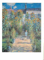 Art - Peinture - Claude Monet - The Artist's Garden At Vétheuil - CPM - Voir Scans Recto-Verso - Pintura & Cuadros