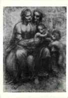 Art - Peinture - Léonard De Vinci - The Virgin And Child With S Anne And The Infant S John - CPM - Voir Scans Recto-Vers - Peintures & Tableaux