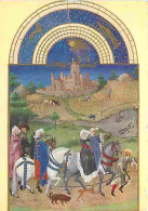 Art - Peinture - Les Très Riches Heures Du Duc De Berry - Le Château D'Etampes - Aout - Chasse Au Faucon - CPM - Voir Sc - Peintures & Tableaux