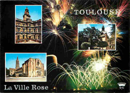 31 - Toulouse - Multivues - Feu D'artifices - CPM - Voir Scans Recto-Verso - Toulouse
