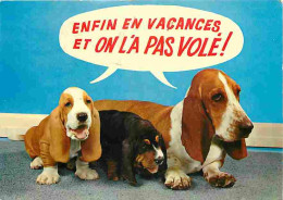 Animaux - Chiens - Basset - Chiots - Flamme Postale - CPM - Voir Scans Recto-Verso - Chiens