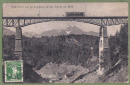 CPA  - SUISSE - PONT SUR LA GRYONNE ET LES DENTS DU MIDI - LE TRAMWAY - Other & Unclassified