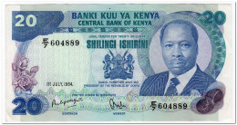 KENYA,20 SHILINGI,1984,P.21c,VF+ - Kenia