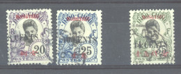 Mong-Tzeu  :  Yv  57-60  (o)  Sauf 59 - Used Stamps