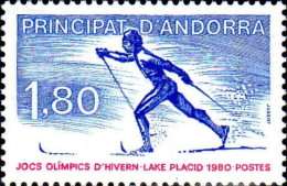 Andorre (F) Poste N** Yv:283 Mi:304 Jocs Olimpics D'hivern Lake Placid - Unused Stamps