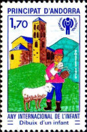 Andorre (F) Poste N** Yv:279 Mi:300 Any Internacional De L'Infant Dibuix D'un Infant - Unused Stamps