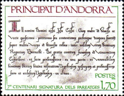 Andorre (F) Poste N** Yv:273 Mi:294 Signatura Dels Pareatges - Unused Stamps