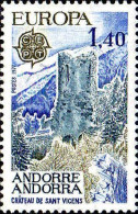 Andorre (F) Poste N** Yv:262 Mi:283 Europa Cept Château De Sant Vicens - Neufs