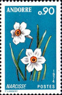 Andorre (F) Poste N** Yv:236 Mi:257 Narcisse Pli - Unused Stamps