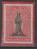 VIRGIN ISLANDS - 1867 - YVERT N°7 * MH (DENTS DEFECTUEUSES EN HAUT) - COTE = 65 EUR - British Virgin Islands