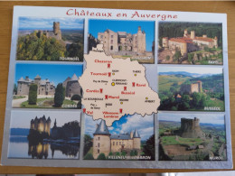 Les Châteaux En Auvergne- Carte Géographique- Neuve - Tournoel- Ravel - Val - Cordes - Busseol - Chazeron - Landkarten