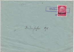 37414# HINDENBURG LOTHRINGEN LETTRE Obl WALDWEISDORF 7 Avril 1941 WALDWEISTROFF MOSELLE THIONVILLE - Lettres & Documents