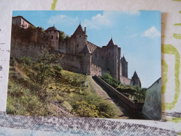 Cp Carcassonne La Montée De La Porte D'aude - Carcassonne