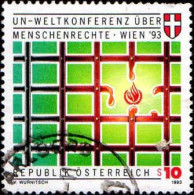 Autriche Poste Obl Yv:1931 Mi:2099 UN-Weltkonferenz über Menschenrechte Wien (Beau Cachet Rond) - Used Stamps