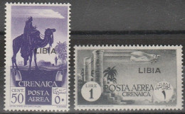 254 - Libia 1936 - Posta Aerea N. 27+A52. Cat. € 275,00.MNH - Libye