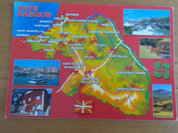 64 - Le Pays Basque - Carte Géographique Neuve - Biarritz - Saint Jean De Luz -Espelette - Landkarten