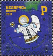Belarus Poste Obl Yv: 754 Mi:879 Noël Ange (Lign.Ondulées) - Belarus