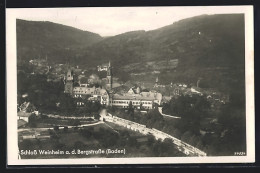 AK Weinheim A. D. Bergstrasse, Das Schloss Aus Der Vogelschau  - Weinheim
