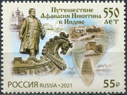 Russia 2021. 550 Years Of Afanasy Nikitin's Journey To India (MNH OG) Stamp - Unused Stamps