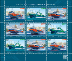 Russia 2023. Hydrofoil Vessels Of The New Generation (MNH OG) Miniature Sheet - Unused Stamps