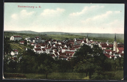 AK Rottenburg A. N., Ortsansicht Aus Der Vogelschau  - Rottenburg