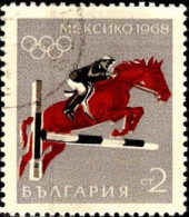 Bulgarie Poste Obl Yv:1596 Mi:1811 Mexico 68 Hippisme (cachet Rond) - Used Stamps