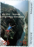 Bungy Jumping Extreme Sport Stamp 2012 Nepal MNH - Springconcours
