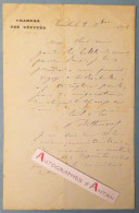 ● L.A.S 1876 Paul BETHMONT Versailles Avocat Politique Né Vitry-sur-Seine - Voyage La Rochelle - Lettre Autographe - Politisch Und Militärisch