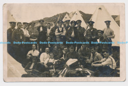 C006895 Group Photo Of Men. Camp. Tents. Military. 1913 - World