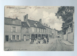 CPA - 51 - Au Pays Du Champagne - Pierry - La Place (Bas-Renard) - Animée - Circulée En 1906 - Autres & Non Classés