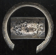 Antique Laotian Silver Bracelet Ca1800 Simple And Intricate Work - Bracelets