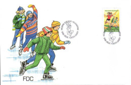 Finlande Poste Obl Yv:1200 Mi:1228 Koululiikunta-Skolgymnastik Sport (TB Cachet à Date) Fdc Helsinki 8-10-1993 - Gebraucht