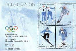 Finlande Bloc N** Yv:11 Mi:11 Finlandia'95 Ski - Blocks & Sheetlets