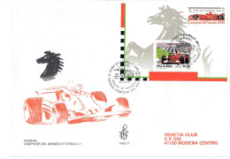 ITALIA 2000 FDC VENETIA BUSTONE N. 1090 FERRARI CAMPIONE DEL MONDO DI FORMULA 1 - FDC