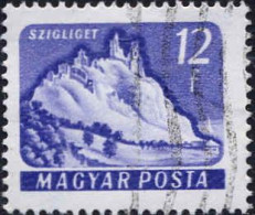 Hongrie Poste Obl Yv:1335B Mi:1738A Château Szigliget (Lign.Ondulées) - Used Stamps