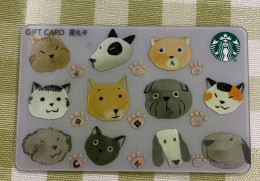 China 2020 Starbucks Card,Cats And Dogs,used - Cartes Cadeaux