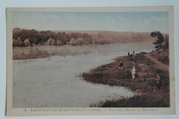 Cpa Couleur ST SAINT SAUVEUR En PUISAYE Yonne Vue Sur L'étang De Moutiers - MAY16 - Saint Sauveur En Puisaye