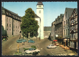 AK Hachenburg /Westerwald, Marktplatz Mit Brunnen Und Konditorei Klein  - Hachenburg