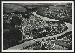 AK Landsberg / Lech, Gesamtansicht, Orig. Fliegeraufnahme  - Landsberg